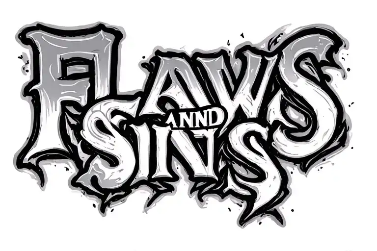 Flaws And Sins Text