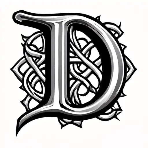 Celtic Letter D