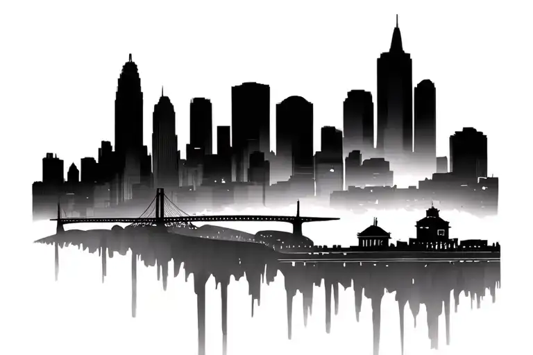 City Skyline Boston Saint Paul Minneapolis Skyline Carved