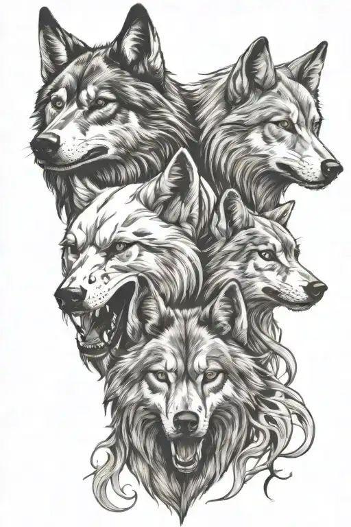Skulls And Wolves