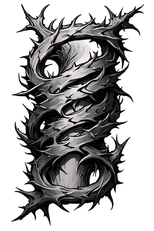Thorns Wrapping Around Forearm
