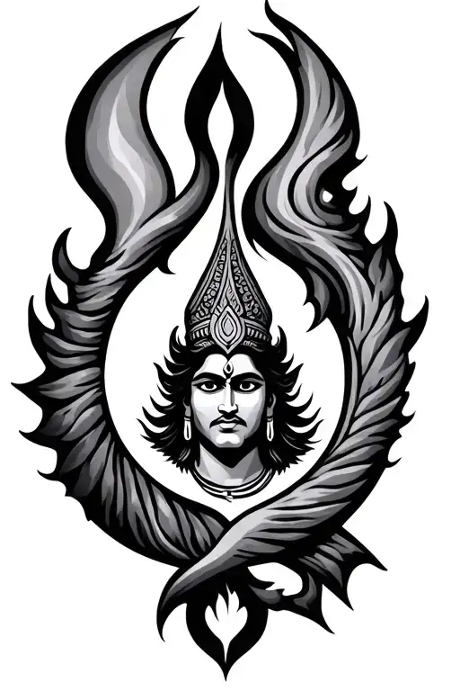 Lord Shivas Trishul And Damru