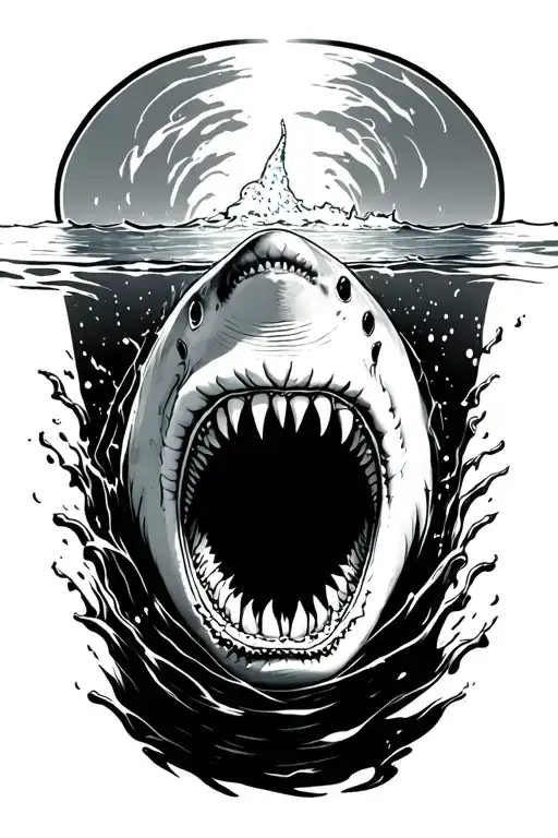 Shark Attack With Water