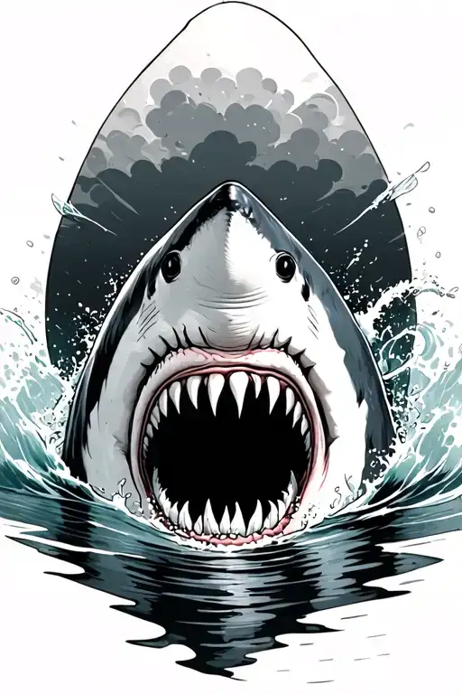 Shark Attack With Water