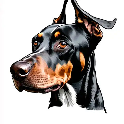 Tete Doberman Dog