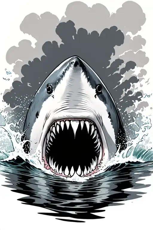 Shark Attack With Water