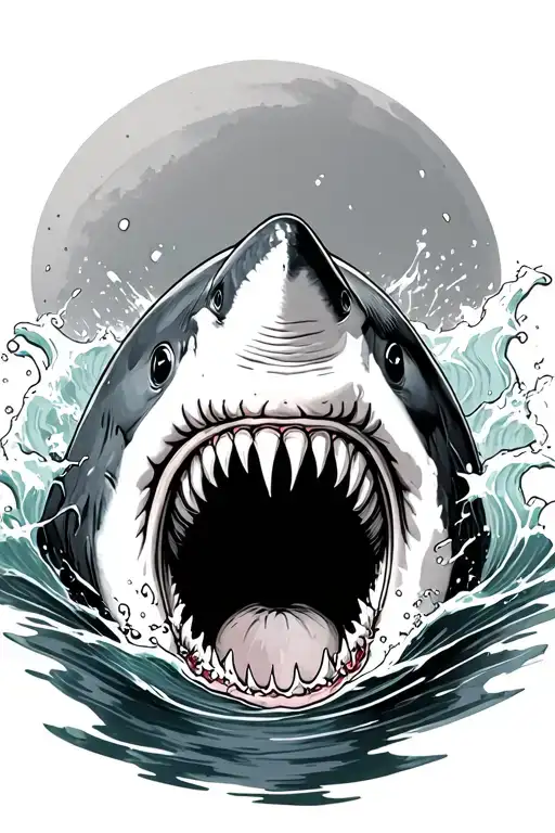 Shark Attack With Water