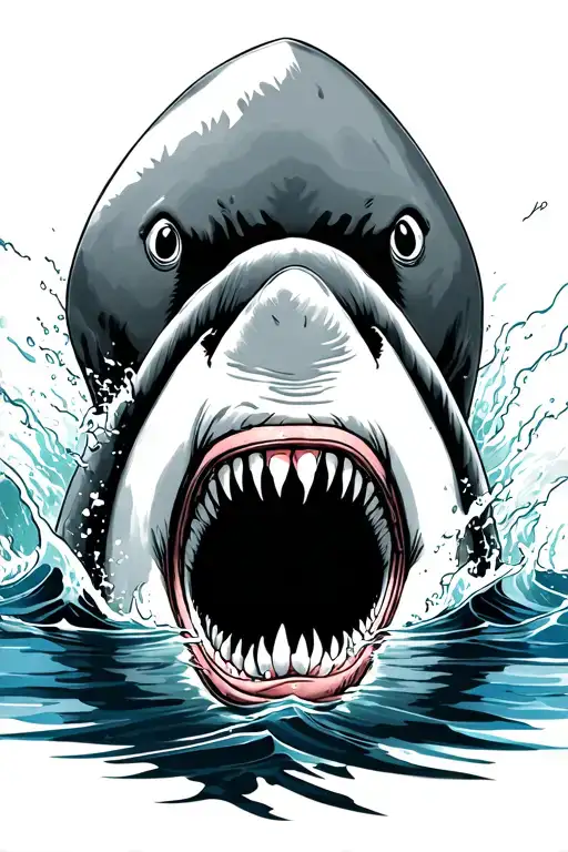 Shark Attack With Water