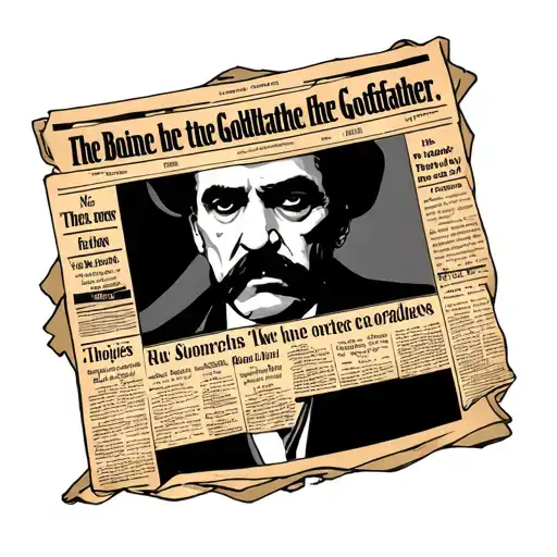 Godfather News Paper With Headline