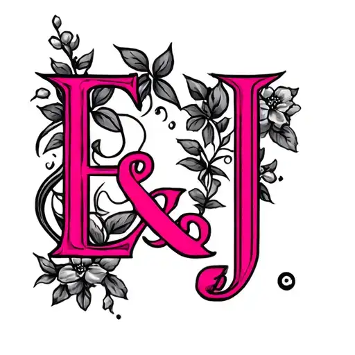 Pink With E & J