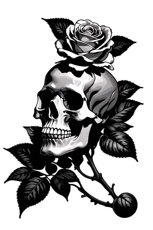 Skull Rose