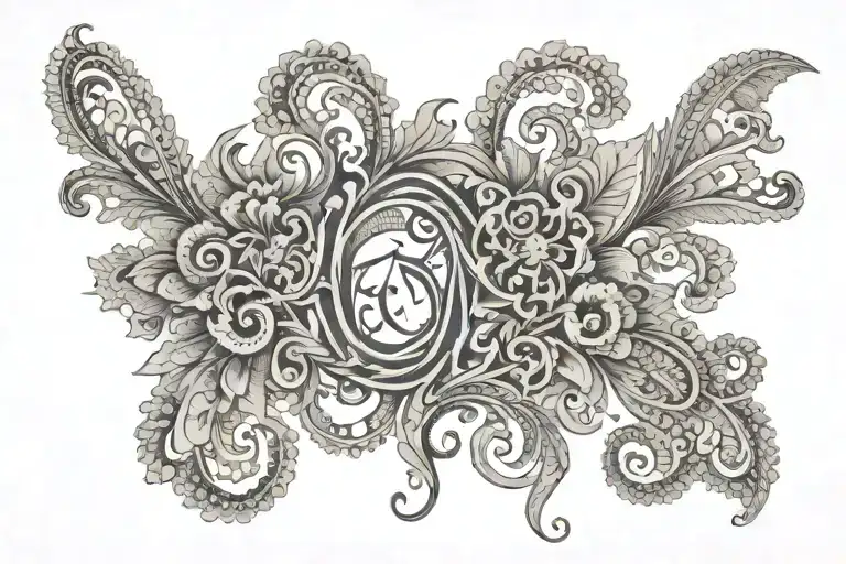 Lace With Hidden Letter N