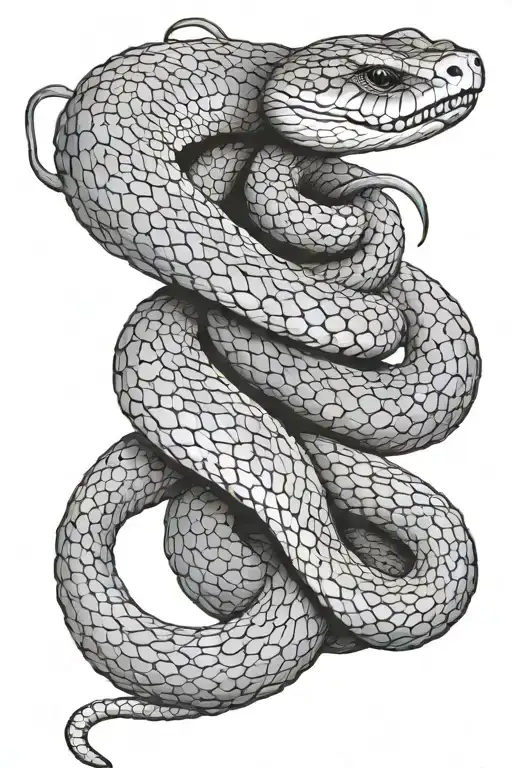 Coiled Rattlesnake Coiled