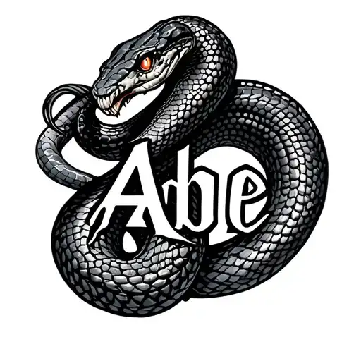 Snake Shaping The Word Able