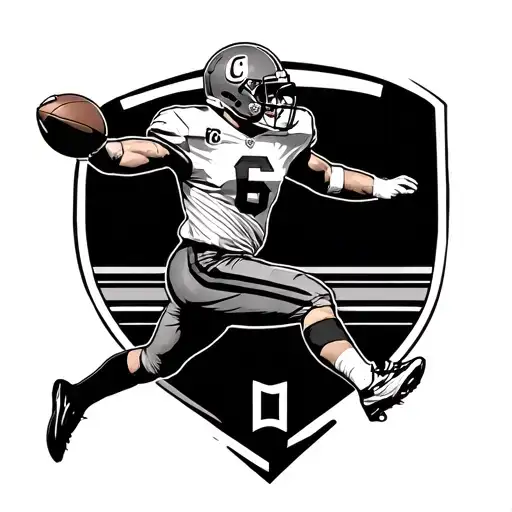 Football Player Kicking