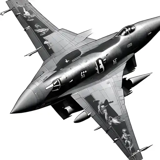 Airplane F35 With Some Greek Mythology