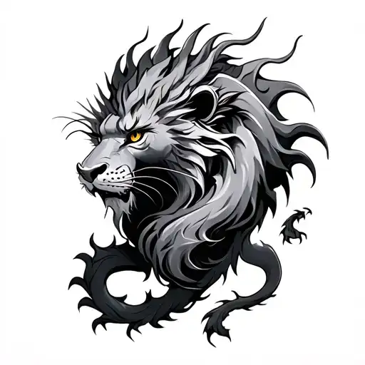 Lion And Dragon