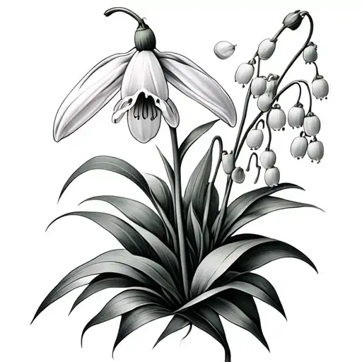 Snowdrop And Lily Of The Valley