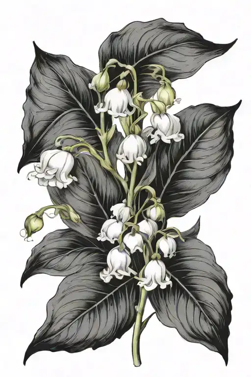 Lily Of The Valley Flower With Carnation Flower