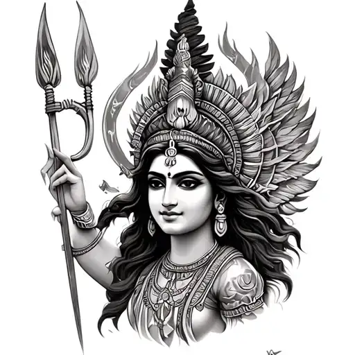 Durga Goddess Sagittarius