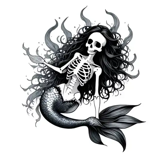 Skeleton Mermaid