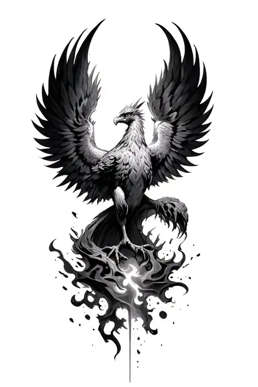 Phoenix Rising From Ashes