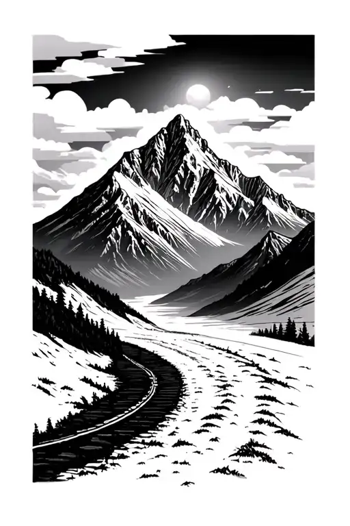 Mountain Narrow Road