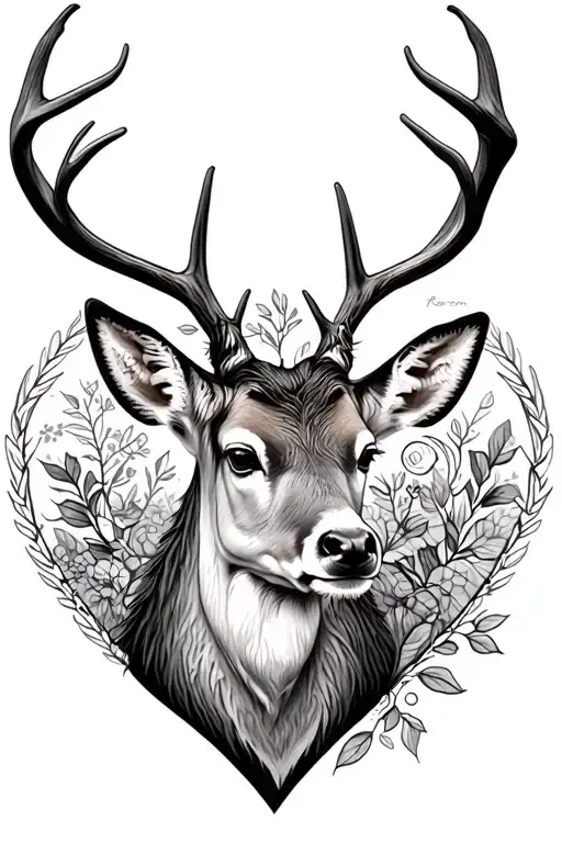 Deer And Heart