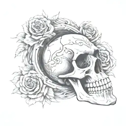 Skeleton Middle Finger