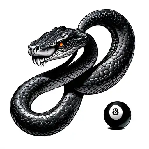 Snake Head And 8 Balls