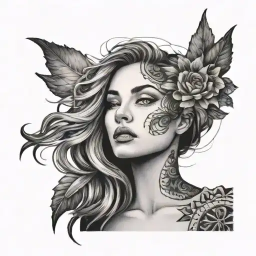 Sunshine Female Face Made