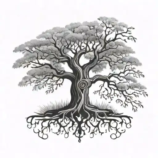 Tree Of Life With Mandela Style Mixed