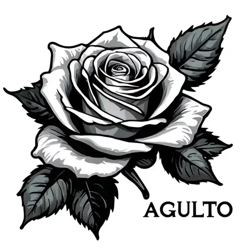 Rose With The Word Agulto