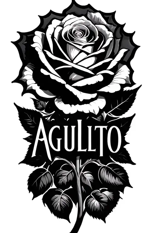 Rose With The Word Agulto