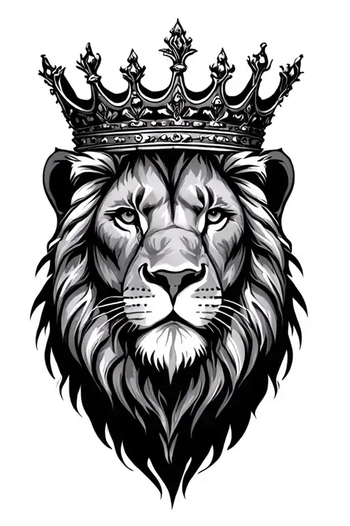 Lion Wearing A Crown
