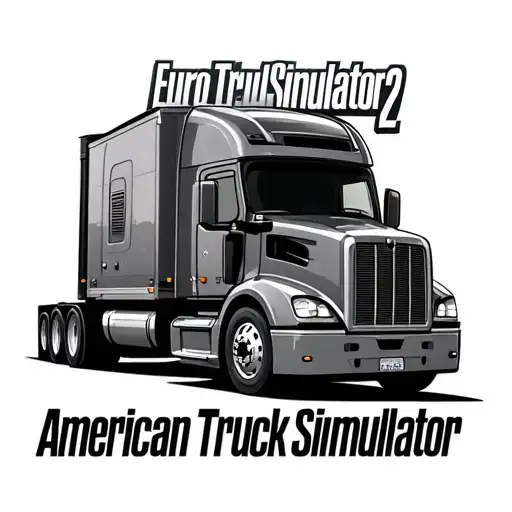 Merged Euro Truck Simulator 2 And American Truck Simulator Logos