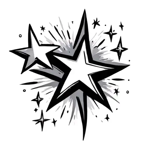 Stars And Shooting Stars