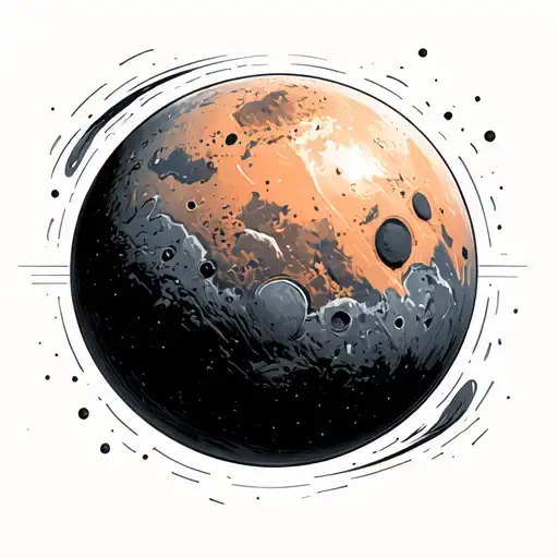Minimalistic Planet Mars
