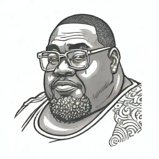 Fat Black Guy With Glasses