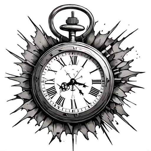 Wedding Stop Watch Torn Apart