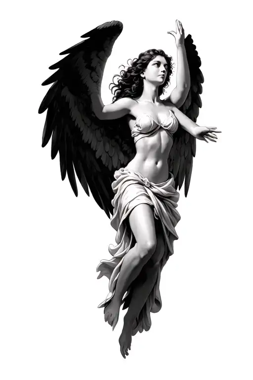 Female Angel Falling