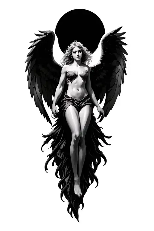 Female Angel Falling