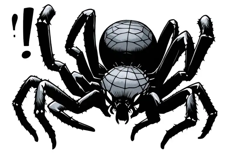 Web Spelling Out Casanova Spider Hanging Down With Exclamation Mark On Spider Body