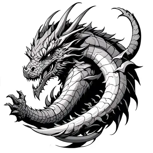 God Of War With A Dragon Wrapping