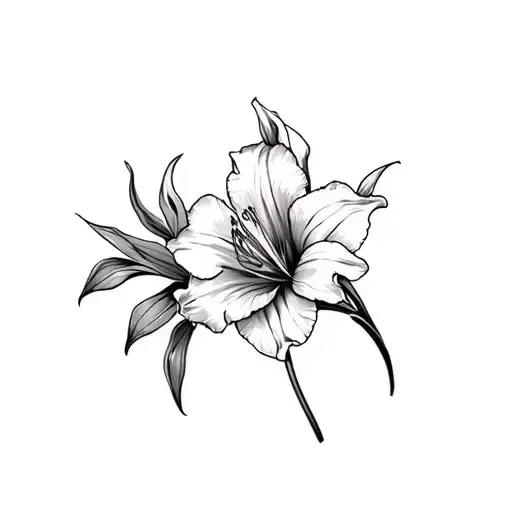 Floral Gladiolus Flower