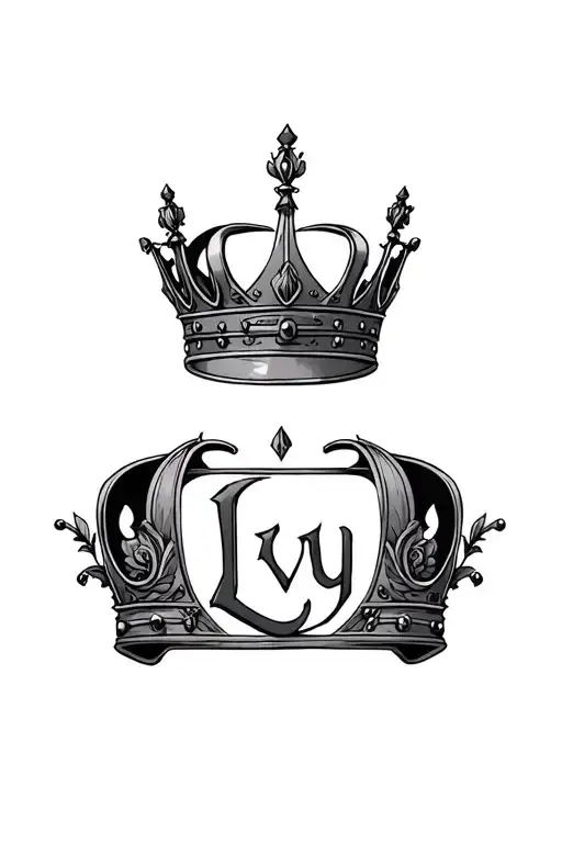 Kings Crown With The Word Ivy