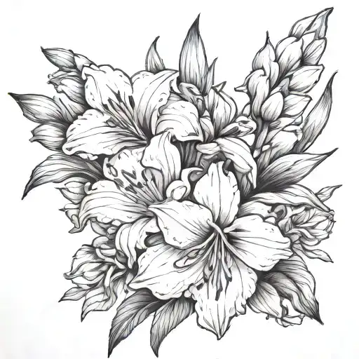 Pink Gladiola Bouquet