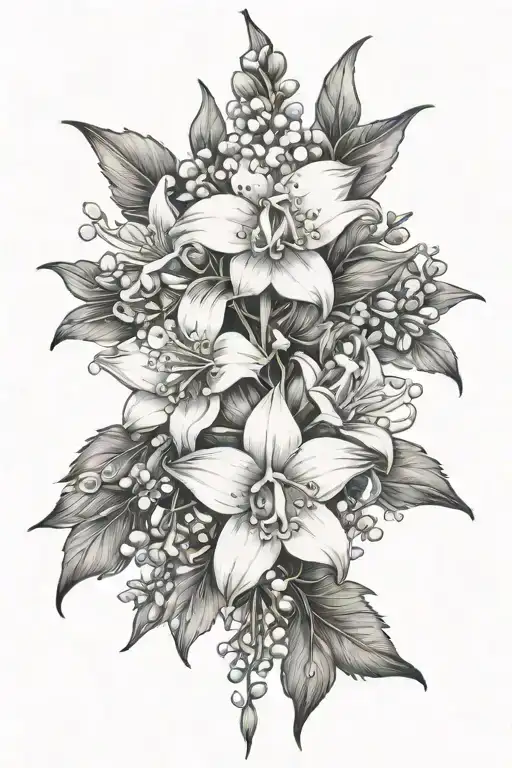 Larkspur And Lily Of The Valley