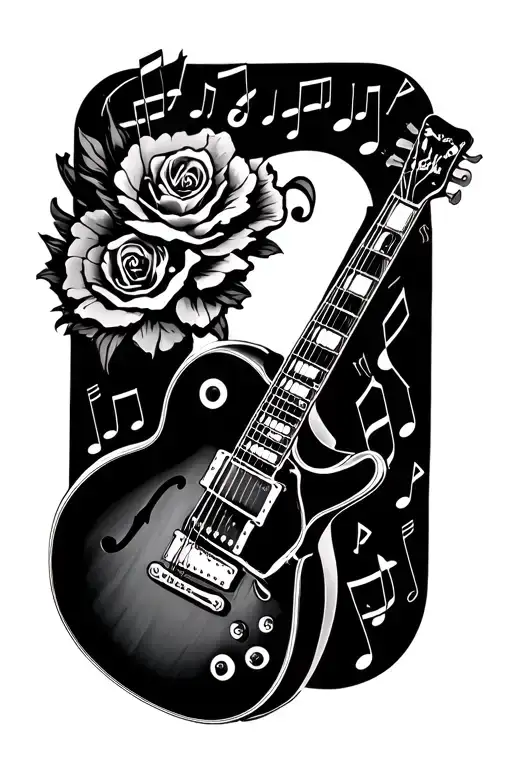 Musical Notes For Guns N Roses Patience With Guitar
