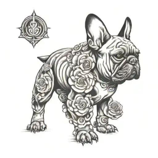 French Bulldog And Buddha